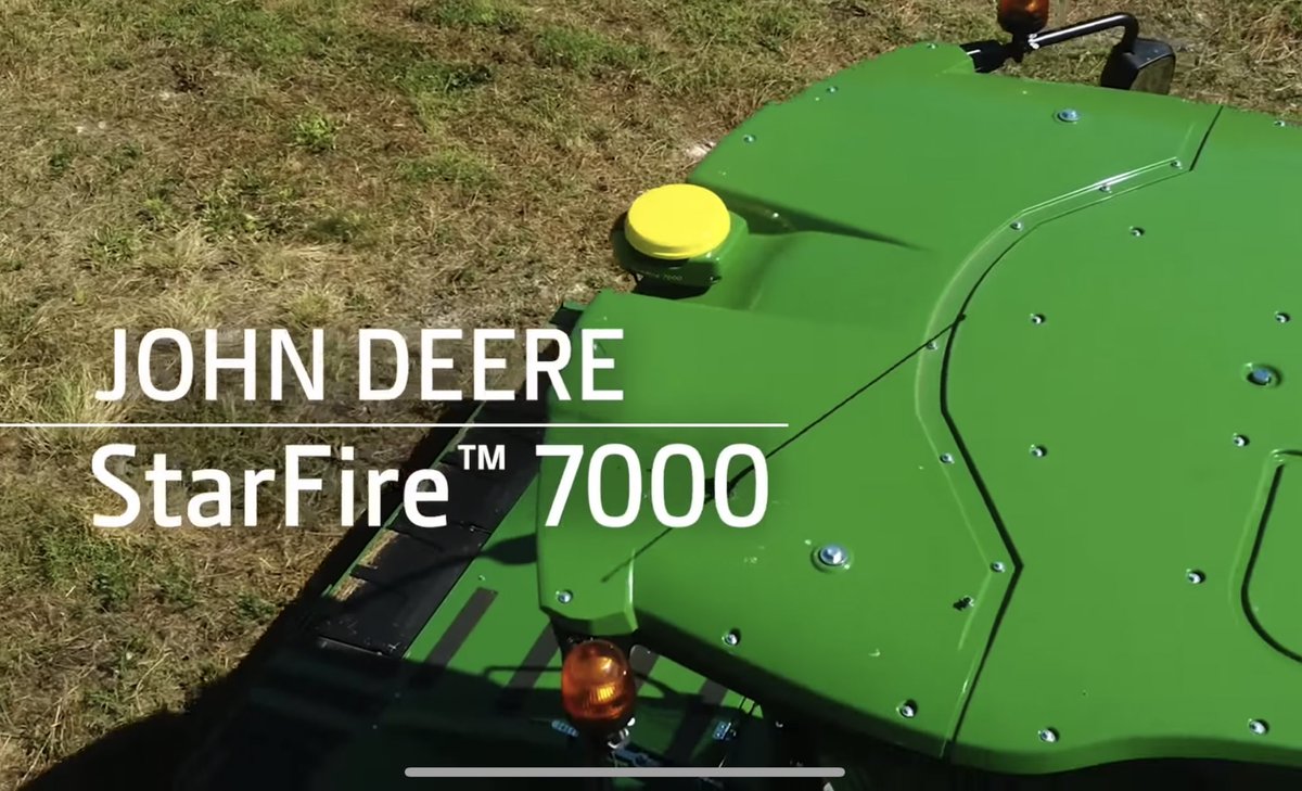 TheChadColby's tweet photo. Did you see @JohnDeere new Starfire 7000 Receiver? 

Has RTK-like accuracy - 2.5 cm pass to pass repeatability (no radio needed) and it achieves 75% faster pull-in times, compared to SF3 signals.

https://t.co/DCYhVzrYTQ https://t.co/0TOhAPQT8f