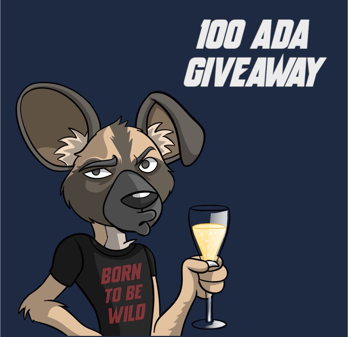 WildDogzNFT's tweet photo. 🚨 100 ADA GIVEAWAY 🚨
Retweet &amp; follow @WildDogzNFT to enter🐕.
Random winner to be chosen for 100 ADA giveaway.
⏰ Results in 48 hours.
Good Luck. 🤞🔥
#KeepItWild
#CardanoNFT #CNFTGiveaway #CNFTCommunity https://t.co/U2r53sX7Lg