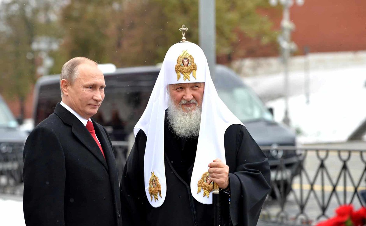 OrthodoxNews2's tweet photo. #Patriarch Cyril stopped being neutral on #Rusian invasion on #Ukraine. In today's sermon he called it a reaction to #pride parades. And then dedicated 1/3 of his sermon to pride parades for some reason https://t.co/KQGogjr2sl