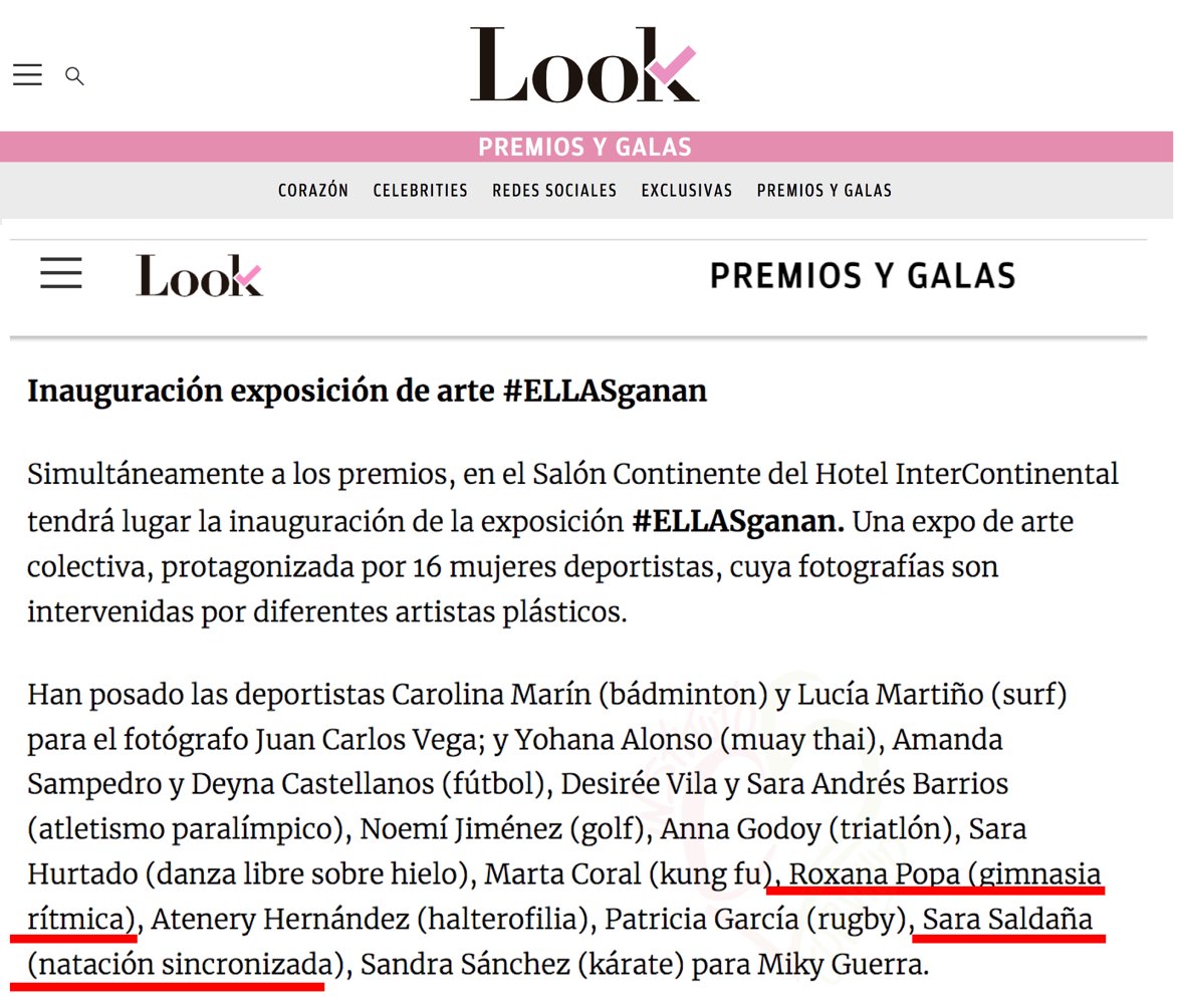 icorvilud's tweet photo. Una pena que @okdiario resalte el papel de deportistas como «oda a la mujer» sin saber nombrar:
- La disciplina de @roxanapopa97 es gimnasia artística femenina.
- @SaraSaldanaL es componente del conjunto español de natación artística.
Con este periodismo deportivo: ¿#Ellasganan? https://t.co/vrlVKO8Etb