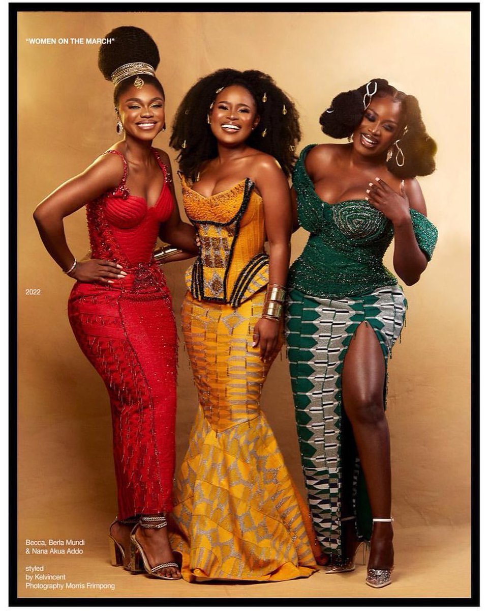 beccafrica's tweet photo. What makes a country is a border but what makes a nation are the people, culture, character...

As we celebrate our 65th anniversary, let’s reflect on the common traits that binds us. It’s our winning weapon. 

Love you ladies @berlamundi @nanaakuaaddo 
Styled by @kelvincentgh https://t.co/eSGPgcjjQY