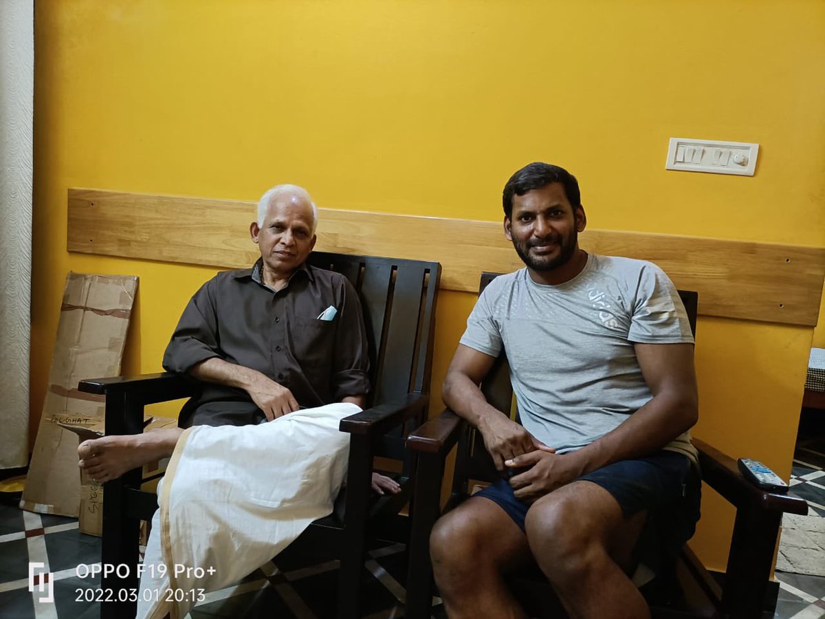 I'm BACK! after few weeks of rejuvenation in Kerala.
Thanks to Guru Kripa Ayurvedic treatment centre,Peringode.
Now all set for tomorrow and ready to be back in action for the final schedule of #Laththi in Hyderabad. GB.