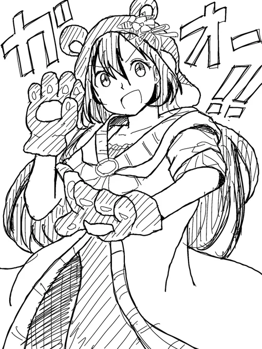 この前のしずくちゃん、だいたい1年ぐらい前に描いたやつのセルフリメイクでした…ちょっとは上達してるか???  #過去絵と現在絵を比較してみようキャンペーン
