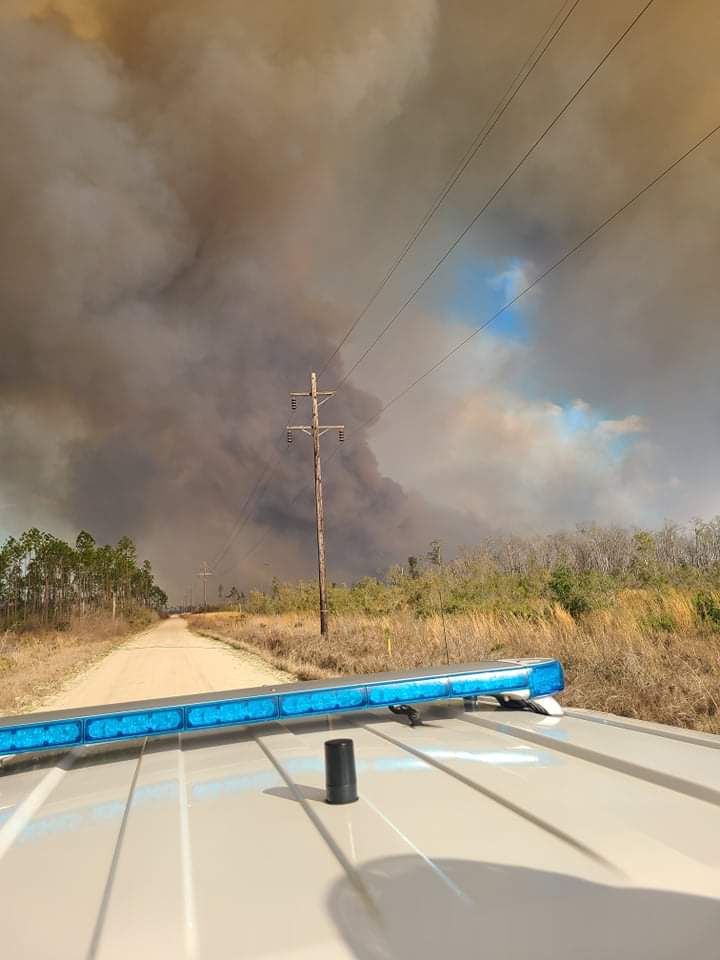 MyBayCountyFL's tweet photo. This picture was taken at the #BerthaSwampRoadFire.
First Responders from all over the state have been arriving throughout the night. We are working hard to protect your homes.
📸 #BCFR Lieutenant Matt Gothard taken 03/06/2022 at County Road 11. https://t.co/va3Ez7X3tz