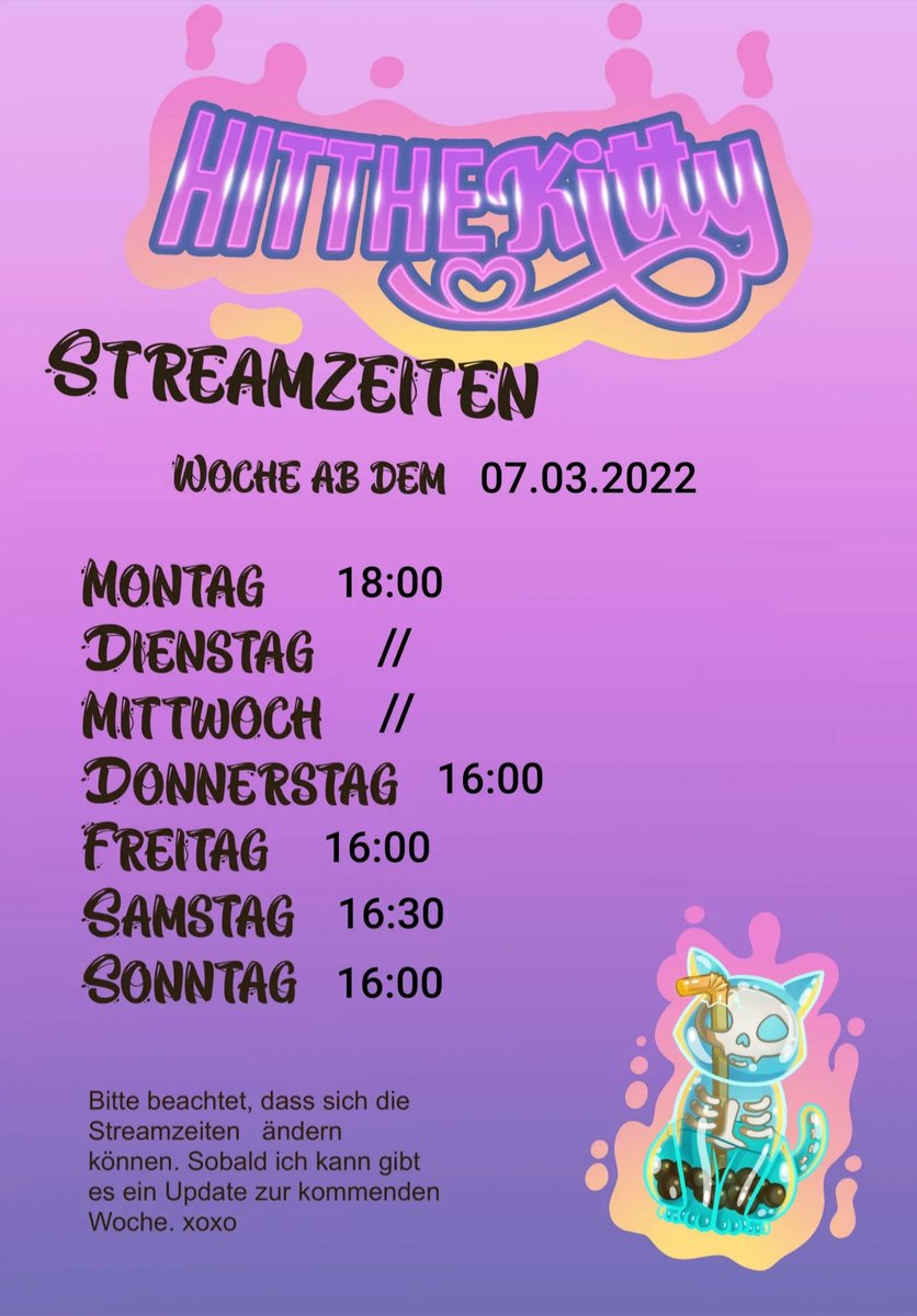 Yaaayyyyay Streamizeiteeen

#hitthekitty #twitch