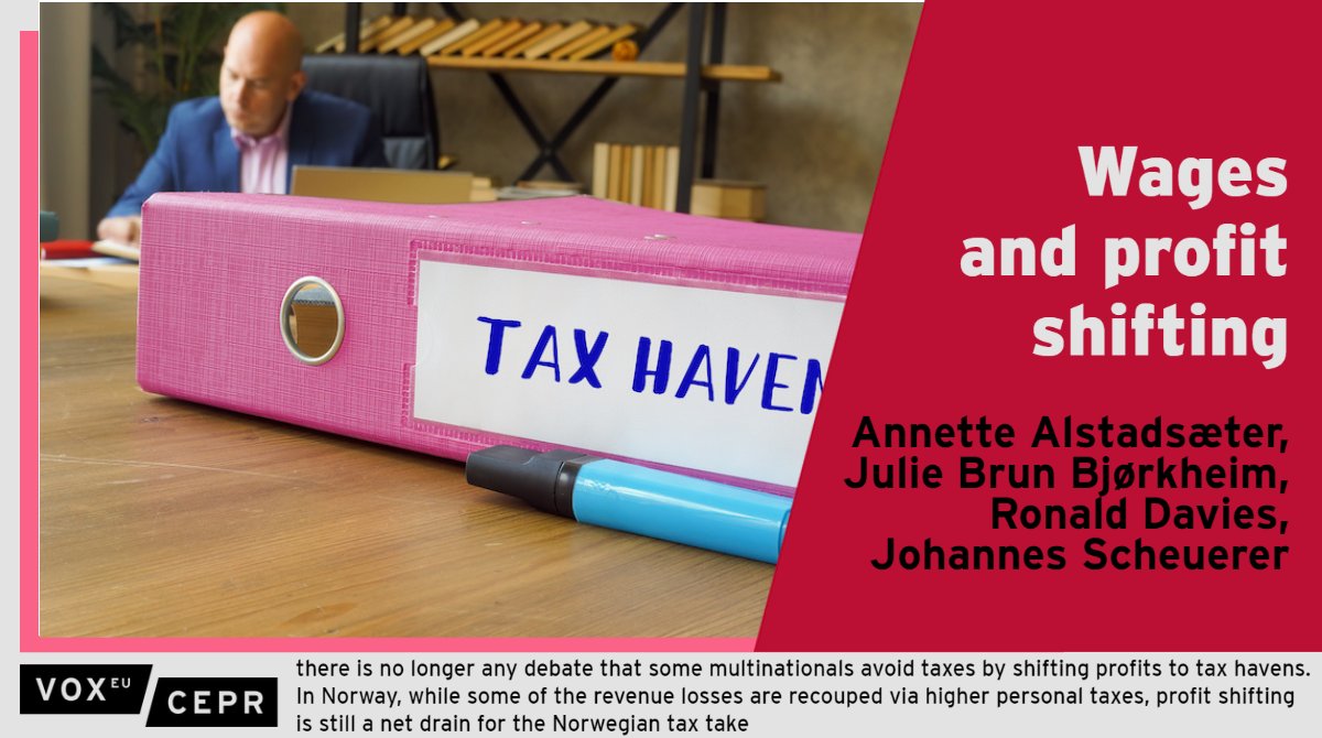Data from #Norway show employer #profit shifting contributes to income #inequality and benefits high-skilled and high-paid employees most, especially #CEOs
@annette_als @UniNMBU, <a href="/JulieBrunB/">Julie Brun Bjørkheim</a> <a href="/NMBUokonomen/">Handelshøyskolen</a>, <a href="/ron_b_davies/">Ron Davies</a>, <a href="/JohannesScheue2/">Johannes Scheuerer</a>, <a href="/EconomicsUCD/">UCD Economics</a> 
ow.ly/oTeh50I9GcE
