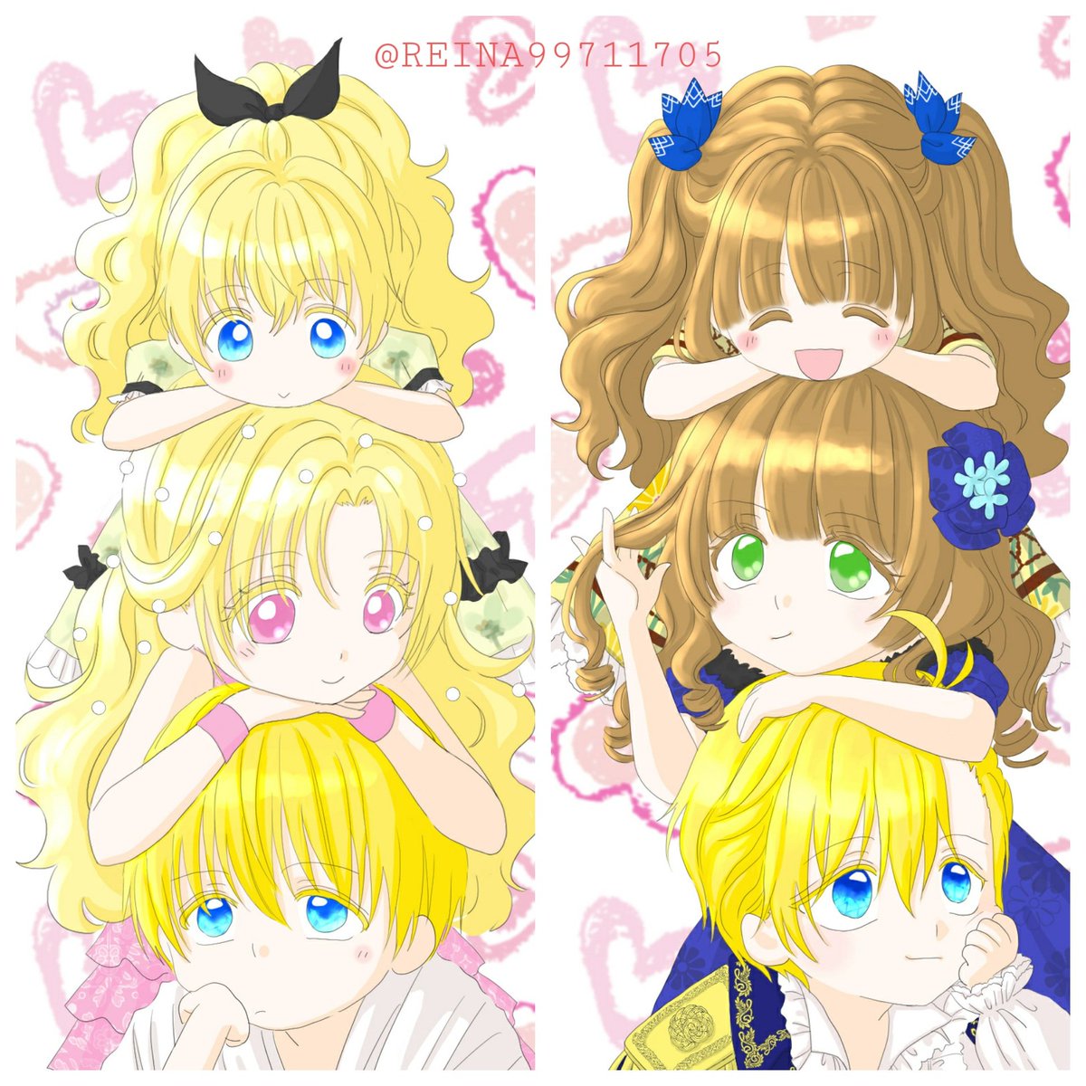 REINA99711705's tweet photo. たくさんのいいねに感謝を込めて💖
前に描いた親子らくがき
#어느날공주가되어버렸다
#ある日お姫様になってしまった件について https://t.co/qlOI2Yhq8y