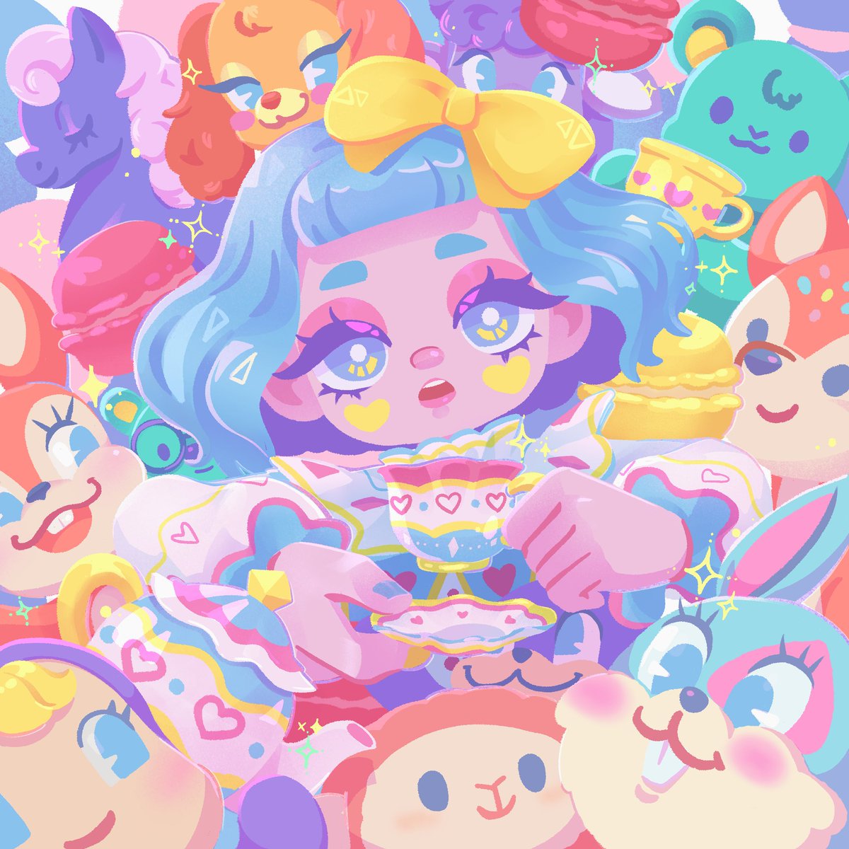 Hyukjeans_NFT's tweet photo. My first drop on @withFND 

🧸Tea Party Friends 🧸 
Now available, reserve price at 0.66 ETH

Finally... I got some friends to join my party.
I'm so happy...

✨ https://t.co/WwlPsOnerZ

#NFT #NFTCommunity #NFTThailand #FoundationNFT #NFTArtist https://t.co/ZdRkrCEGhG
