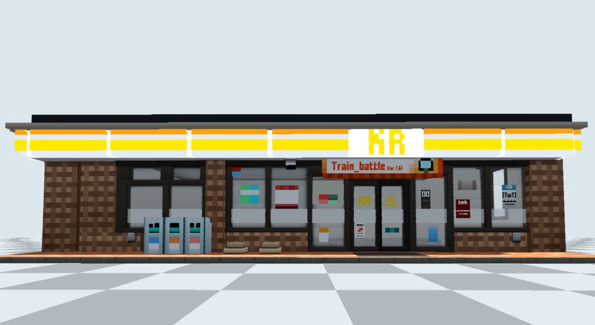 tmk17210's tweet photo. Krunker Editor でコンビニ作り
外装はできたから 次は店内… https://t.co/X9z35339oe