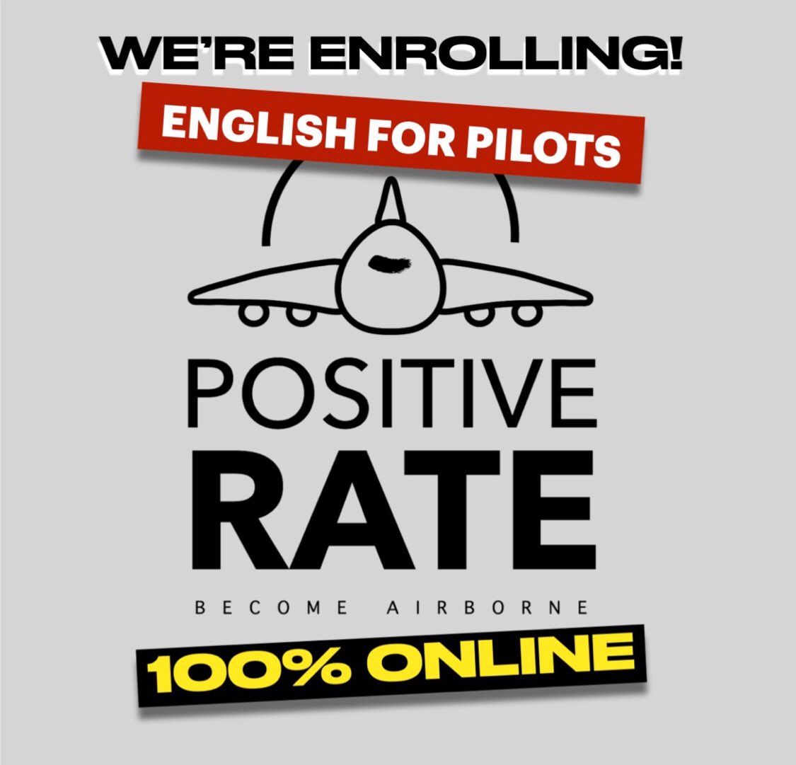PositiveRateOK's tweet photo. We're back! AND WE'RE ENROLLING!

#PositiveRate new season begins soon, don't miss this chance!
Sharpen your language skills and improve your chances getting a job or being upgraded. We have trained hundreds of pilots, you can be next.
Wanna know more? 
Contact me: +59899284384 https://t.co/50BLolKQGB