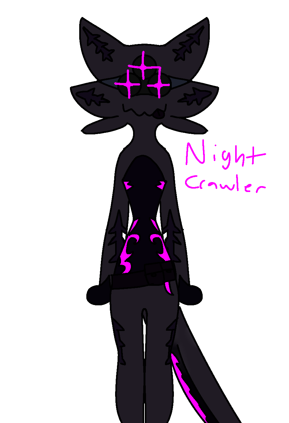 airyhfojoen real on X: @FreddyyGlamrock uhhh i drew the nightcrawler from kaiju  paradise becuase i was bored lmao  / X