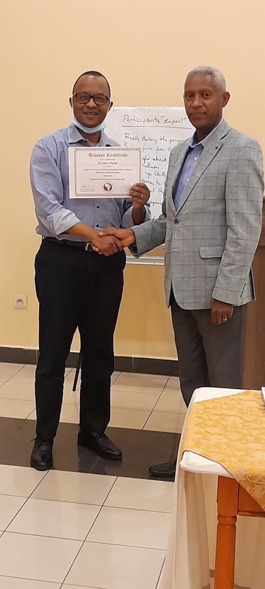 RulisaS's tweet photo. Just concluded #Rwanda national training for @ecsacog , the well trainers are going to role out training on #OBGYNs , @rsog_rwanda @RwandaHealth @RwandaHealthMag https://t.co/BSGvXNb1Wr