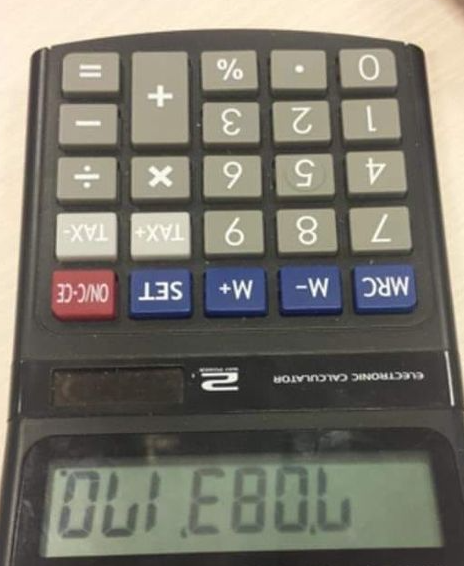 Retweet als je zoiets ook deed met de rekenmachine?