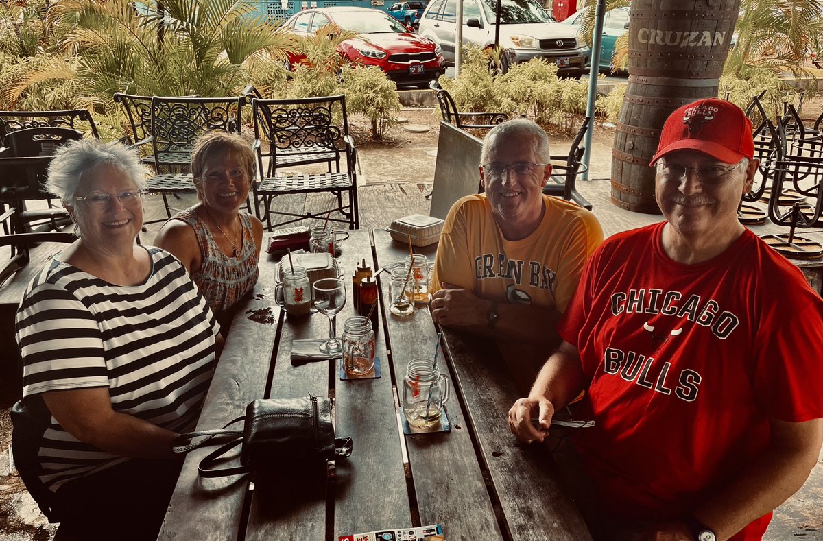 KevinSkemp's tweet photo. Got to have lunch in St. Thomas with our friends Craig &amp; Shan. They’re retired now but Craig hired me 16 years ago. https://t.co/ycA0aKoQyZ