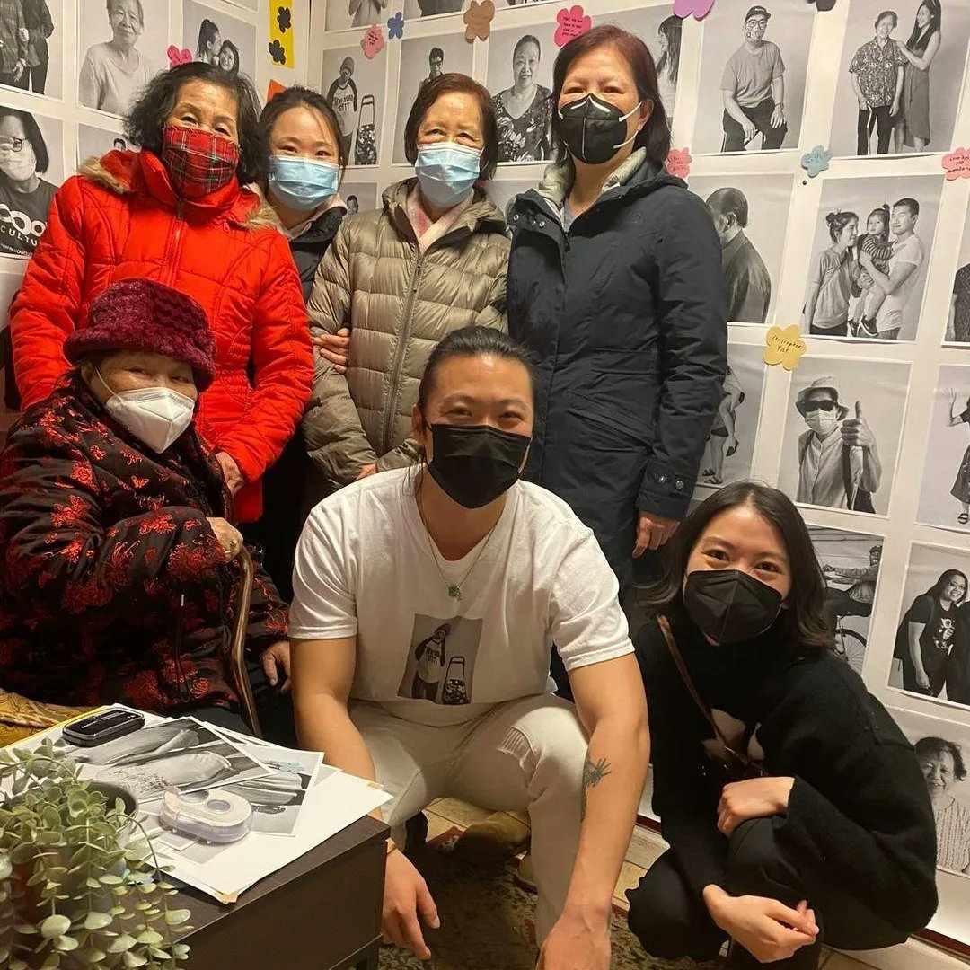 The seniors of Hong Ning Housing had their artwork displayed at <a href="/yuandmebooks/">Lucy Yu</a>! They attended a book launch &amp; exhibit and saw their flower block prints. Thank you to David, Emily, Ariel, and Priscilla for giving the seniors such a great opportunity!