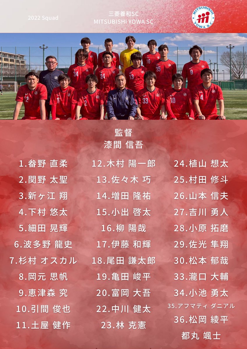 MitsubishiYowa's tweet photo. 🗣2022シーズンのメンバー発表！

【詳細】
https://t.co/Ha3Mzg7mRK

#養和疾風 https://t.co/BoMRKGKF48