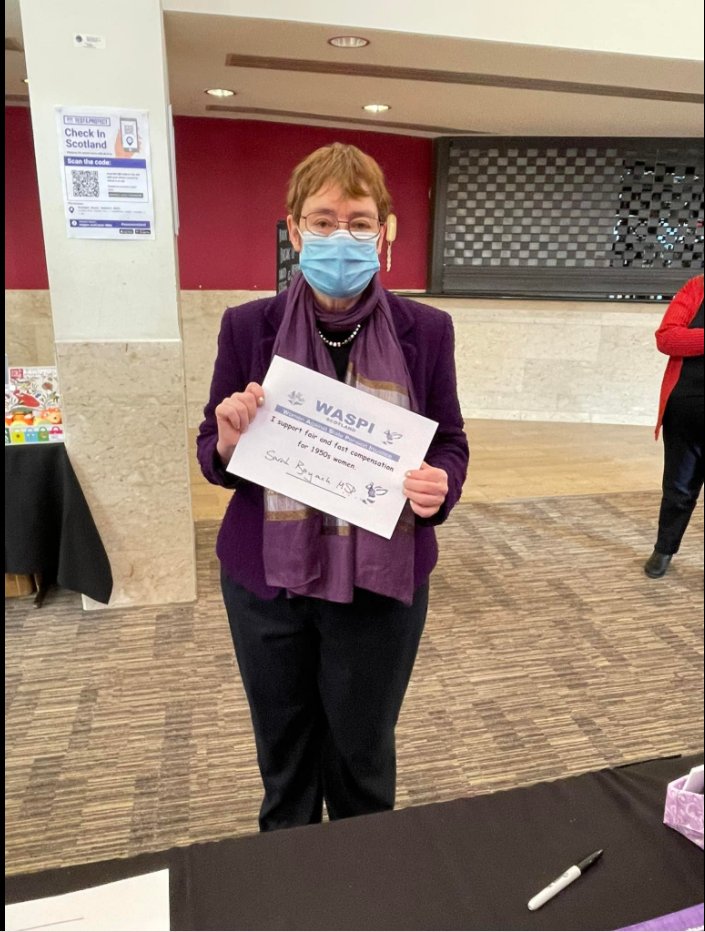ScottishWaspi's tweet photo. Lots of support for #waspi @labourparty conf. thank you @sarahboyack for supporting #waspi @gab54y @waspi2018 #1950swomen #fairandfastsolution https://t.co/sTYtgbPF8g