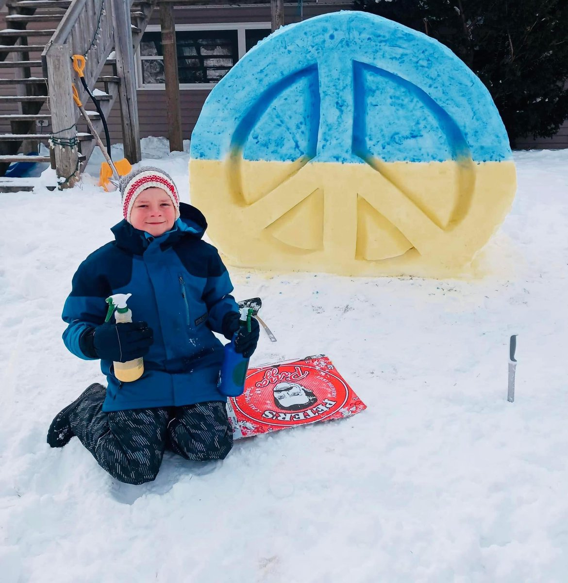 sjboscoschool's tweet photo. This is how our twins Ethan and Austin spent their weekend! Such compassion! @NLESDCA #thekidsarealright https://t.co/ca3VXVM5se