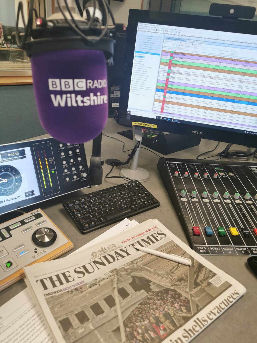Back to my usual Sunday morning routine this week, after a rare lie-in last weekend. The front pages and my show all dominated by Ukraine. Privileged to be living in a country where we can broadcast the truth on air without fear and point people towards ways of genuinely helping.