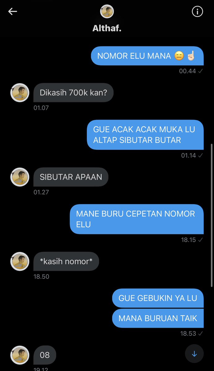 caIebrian's tweet photo. tw; kata kasar karena terlalu ksal.
⚠️ hati hati ya kak buat kastamer jail seperti ini, segaja ga saya sensor namanya biar lebih banyak yang aware ⚠️ https://t.co/SZ7iE7lk7j