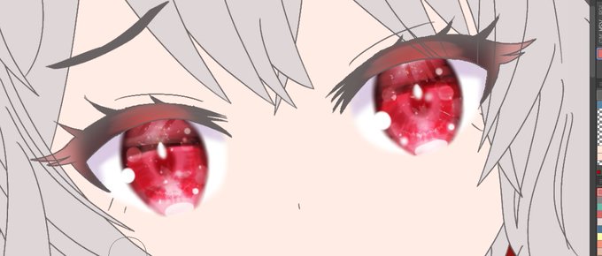 すけべ絵にはこういう綺麗めの目は向いてない気もしてきました 