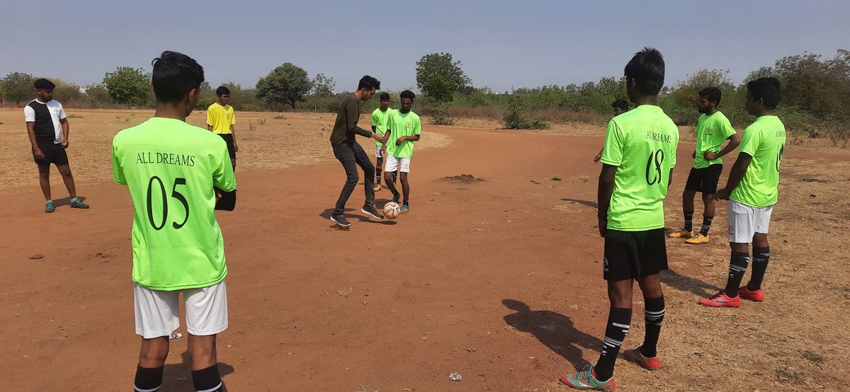 AllDreams2030's tweet photo. Nishant motivatiing youth during first football match, shared lot's of his football technical tactics.We are sure end of this league youth will demonstrate their skills in the field.

Keep supporting us
#AllDreams https://t.co/wqsFISkrKo
