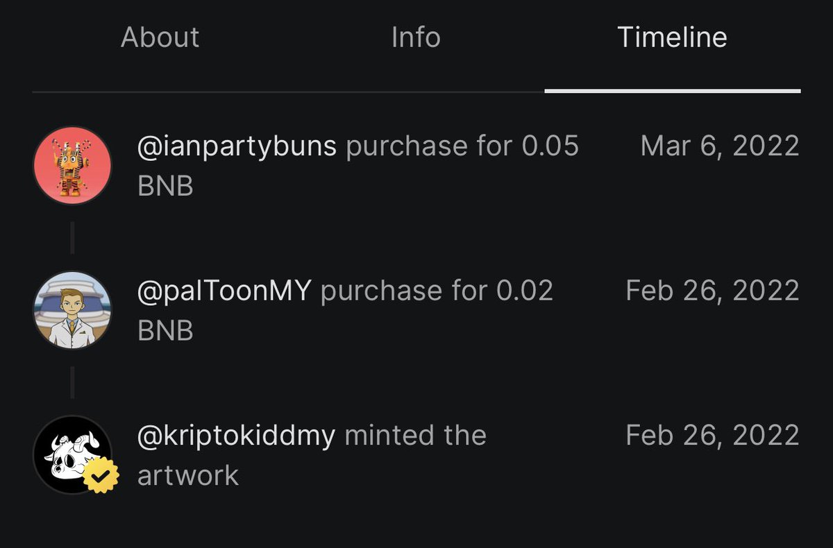kriptokiddmy's tweet photo. #KriptoKidd282 flipped! congratz to the previous holder @palToonMY and thankyou so much @ianpartybuns for having this🙌🏻✨

wish both of you success and happiness always🤲🏻. stay awesome guys!👊🏻✨ https://t.co/ncgY2ozAnA