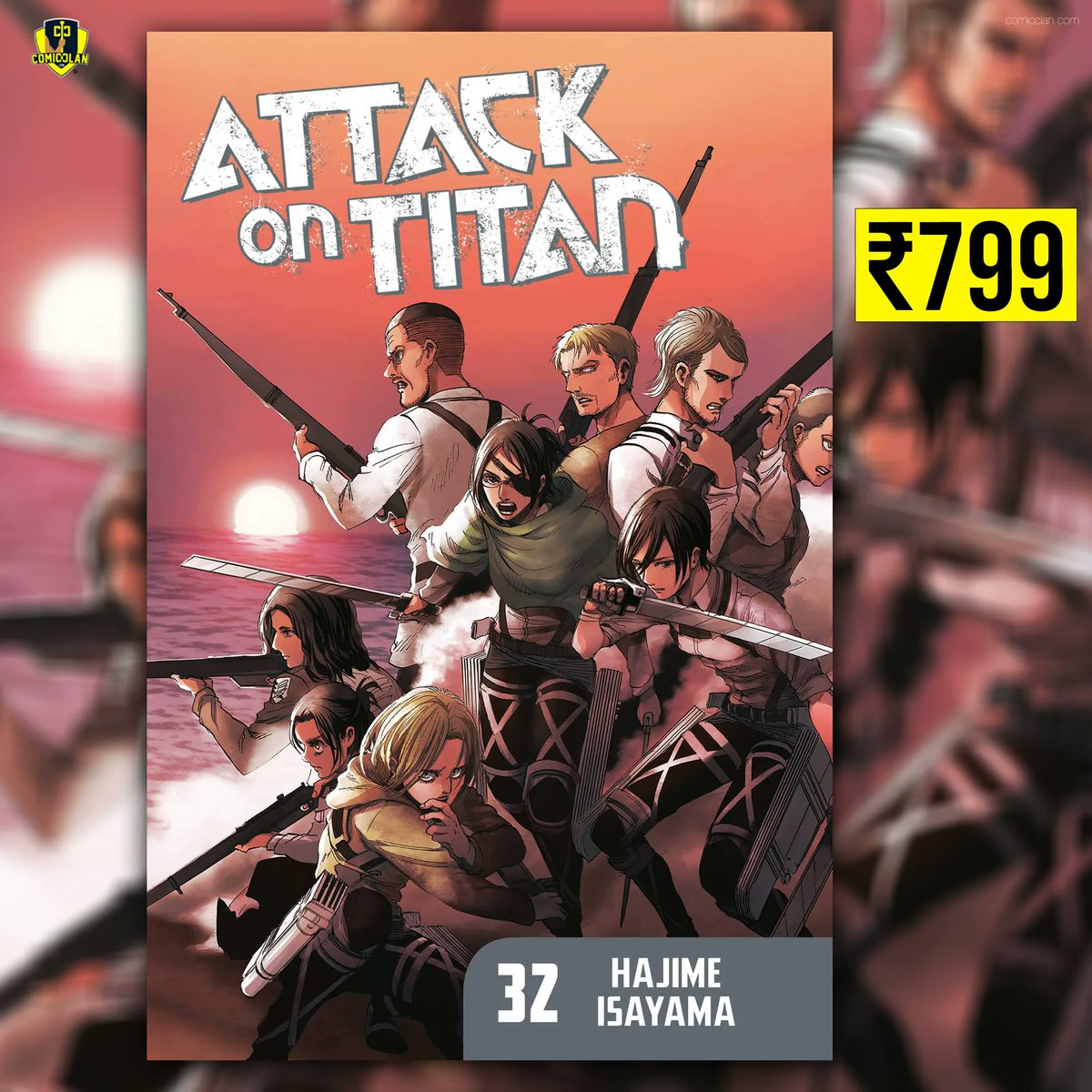comicclandotcom's tweet photo. ⚔️ Attack on Titan 32
➖ ➖ ➖⠀⠀
👉 Get Your Copy Today At https://t.co/mYA8k0ZgfB
🔱 Follow @comicclandotcom for all your favourite Mangas and Light Novel⠀⠀⠀⠀
➖ ➖ ➖⠀⠀⠀⠀
#attackontitan https://t.co/2XFFh8snGk