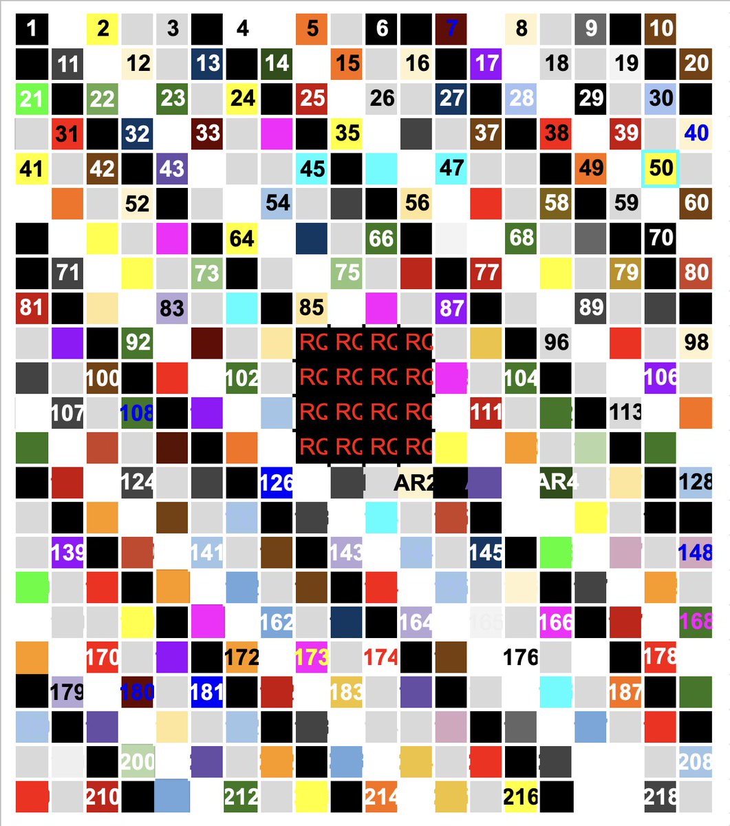 TishDoesStuff's tweet image. Thought I'd share part of the spreadsheets for my blanket! It sure was an undertaking huh? #towga #RQGaming