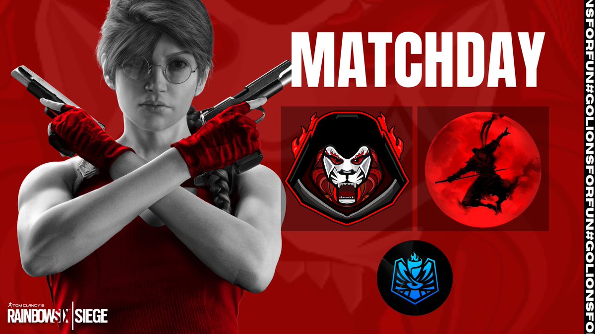 LionsForFun's tweet photo. ⚔ ¡Día de partido!
🆚️ Control Z
🏆 Ancestra League
⏰ 18:00 🇪🇸, 17:00 🇮🇨
🖥 PlayStation, Rainbow Six Siege.
🦁 #GoLionsForFun 🦁 https://t.co/jwcoHUSreH
