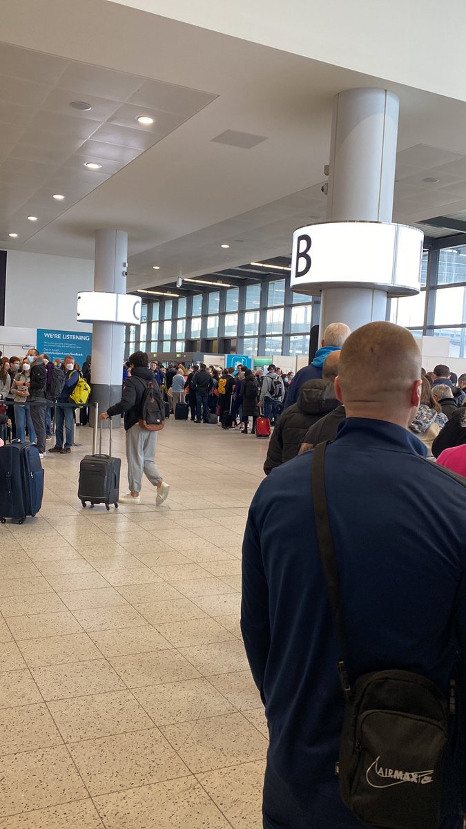 Security queue <a href="/Gatwick_Airport/">London Gatwick LGW</a>  north terminal <a href="/SouthwestAir/">Southwest Airlines</a> utter shambles. Appears to be hours wait or more. Disgrace!!! 🤬🤬🤬🤬🤬