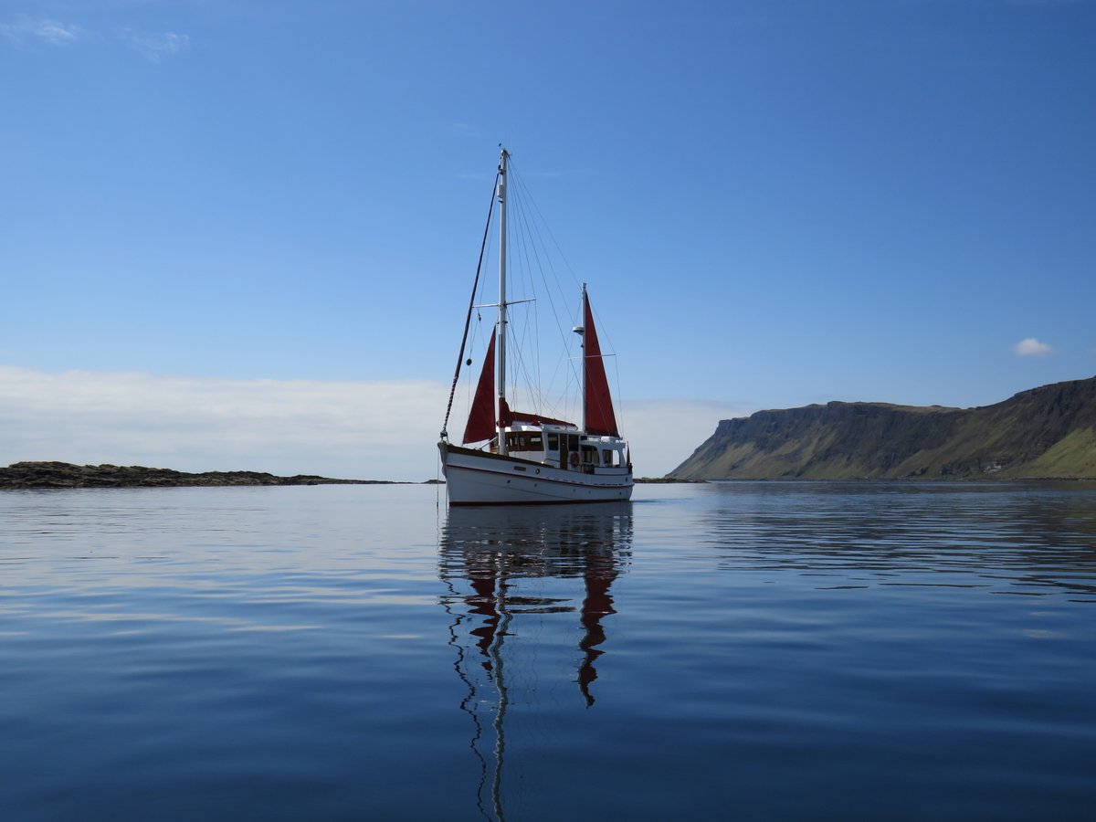 As we get ready for our 2022 season here are some of our favourite images of Red Moon in her fabulous cruising grounds...
redmooncruises.co.uk #sailscotland #wildscotland #wildaboutargyll  #thesmallisles #visitknoydart #visitmullandiona  #isleofskye #isleofrona #raasay