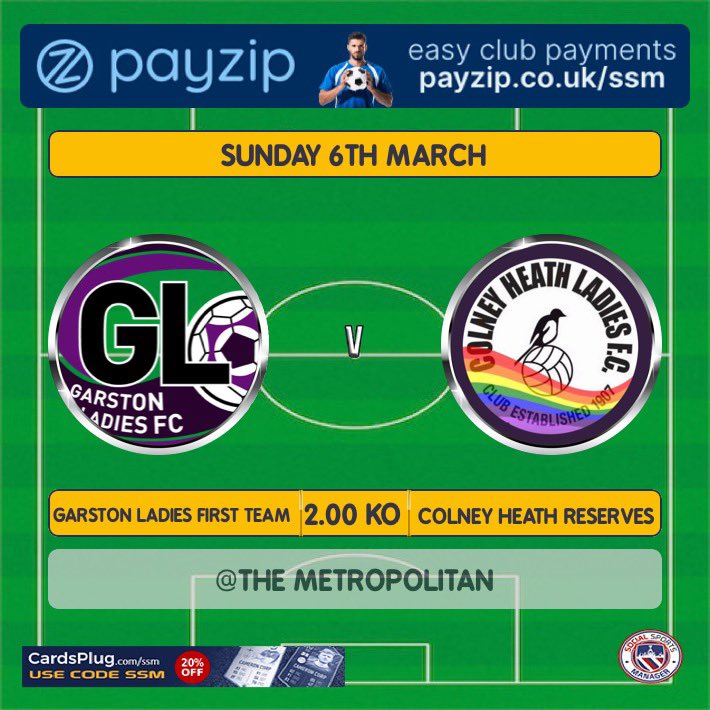 ⚽️GAME DAY⚽️
🆚 Colney Heath Reserves
📆 Sunday 6th March 
⌚️ 2.00 KO
🏟 The Metropolitan 
🏆 League game #football #matchday #womensfootball