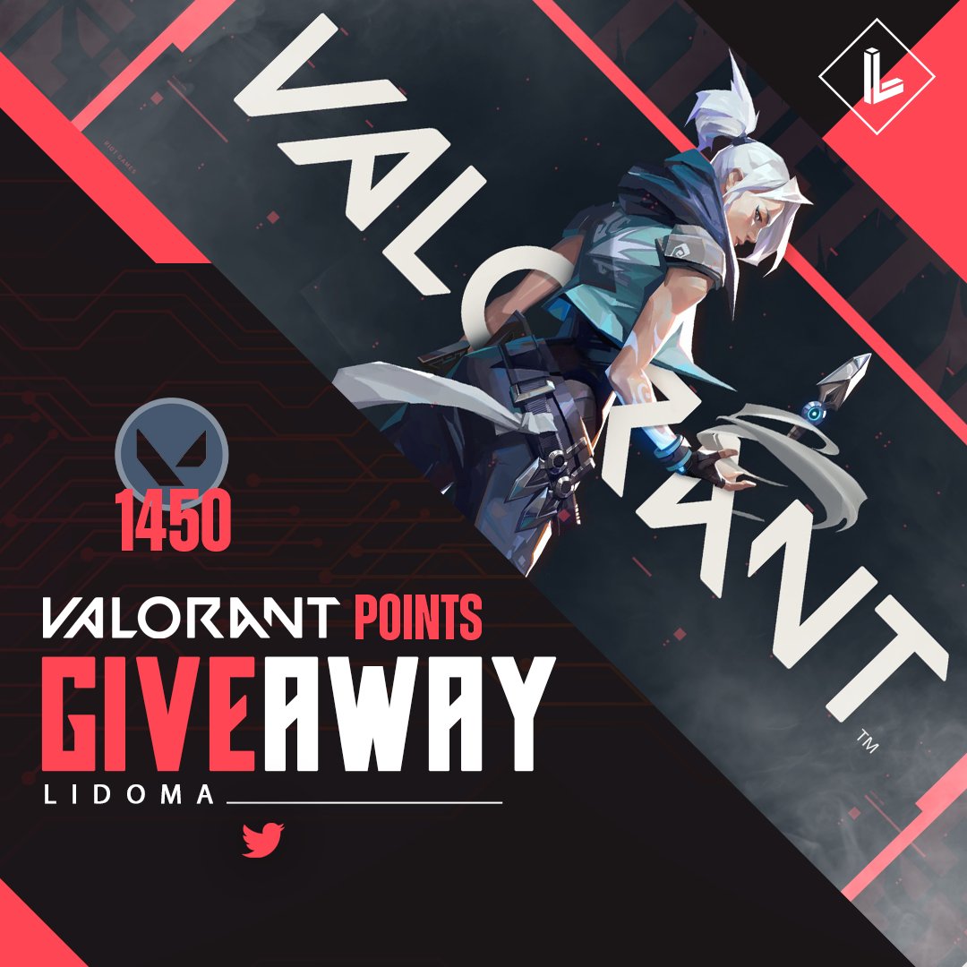lidomacom's tweet photo. #Lidoma March Twitter #Giveaway

4 x 1450 VP
Valorant point

How to join:
1) Follow Lidomacom on twitter
2) Retweet this post
3) Tag your friends

More giveaways are coming soon …!
#Play_earn_enjoy https://t.co/MB8qNOYMGg