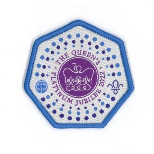 Over the next few weeks, Beavers, Cubs and Scouts will be receiving their Platinum Jubilee badges.  For more information please see this website: scouts.org.uk/national-event…  The badge can be worn in the Occasional Badge part of the uniform, above the membership badge.