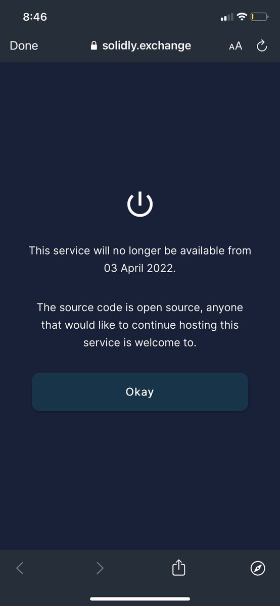 milesdeutscher's tweet photo. Andre has decided to terminate 25 of his apps/services as he steps away from DeFi.

This includes @solidlyexchange, which is shutting down in a month. 

Unbelievable. https://t.co/2Nmu5XrQCE