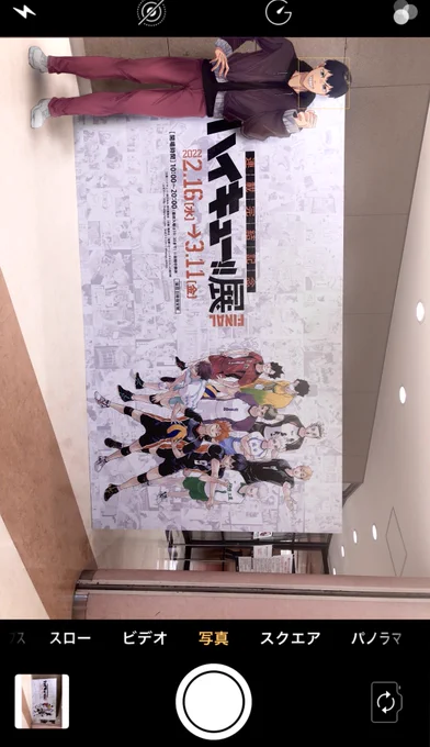 最後のファイナルハイキュー展行ってきました!
「撮れたのか?」
「…撮れはしたけど…相変わらずの怖い顔…」
(よかったら1枚目をスマホ横にして見てもろて👑) 
