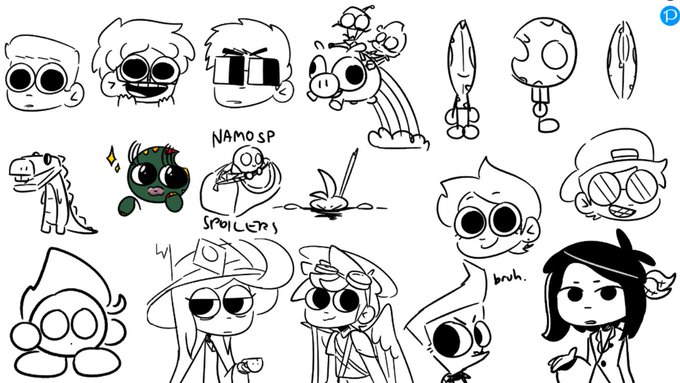 doodles when brain was doing things

ive read too much scott pilgrim- 