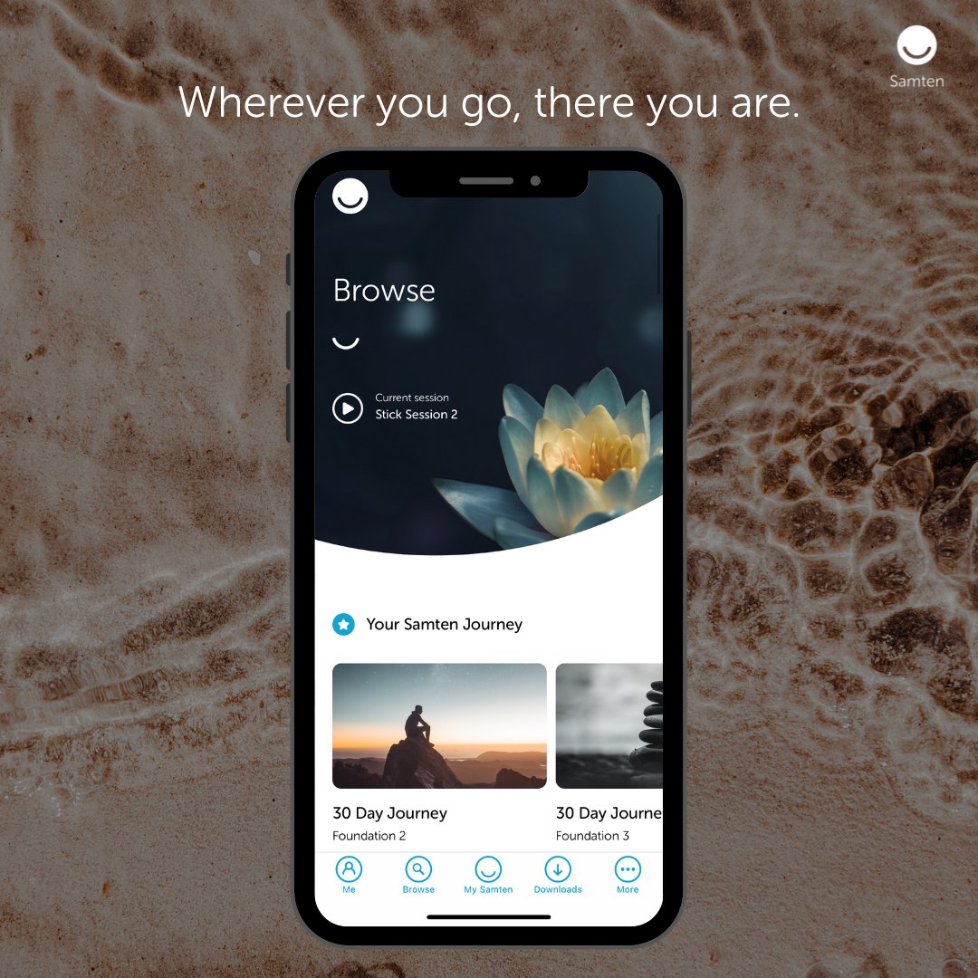 Being present takes work, and at Samten, we don't expect you to navigate it alone. Download Samten on your phone, and take us wherever you go, you can even download sessions to do offline!✨

#samten #meditate #wecare 
.
.
.
#guidedmeditation #learntomeditate #gelongthubten