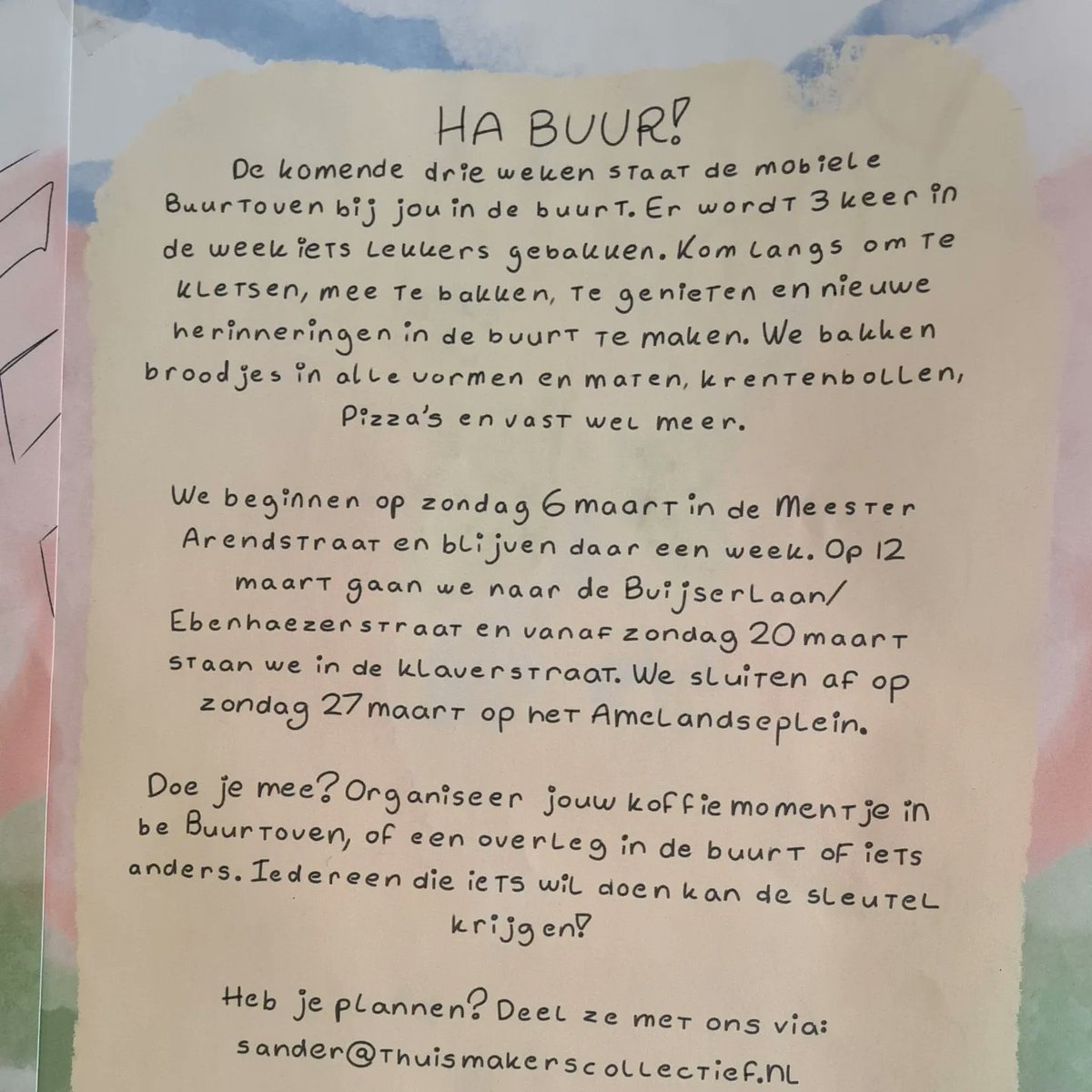 #thuiswerken 😉, soepie koken, sporten en dan op zoek naar de #buurtoven voor iets lekkers en goede gesprekken over de wijk. @decarnisserbuurtoven #wijkraadcarnissezuiderpark
