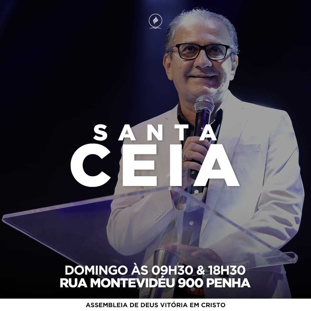 Participe hoje, dia 6, da Santa Ceia na <a href="/advecoficial/">ADVEC</a>, às 9h30 e às 18h30. Eu tenho uma palavra de bênção para você e sua família!

Endereço: Rua Montevidéu, 900, Penha (RJ)