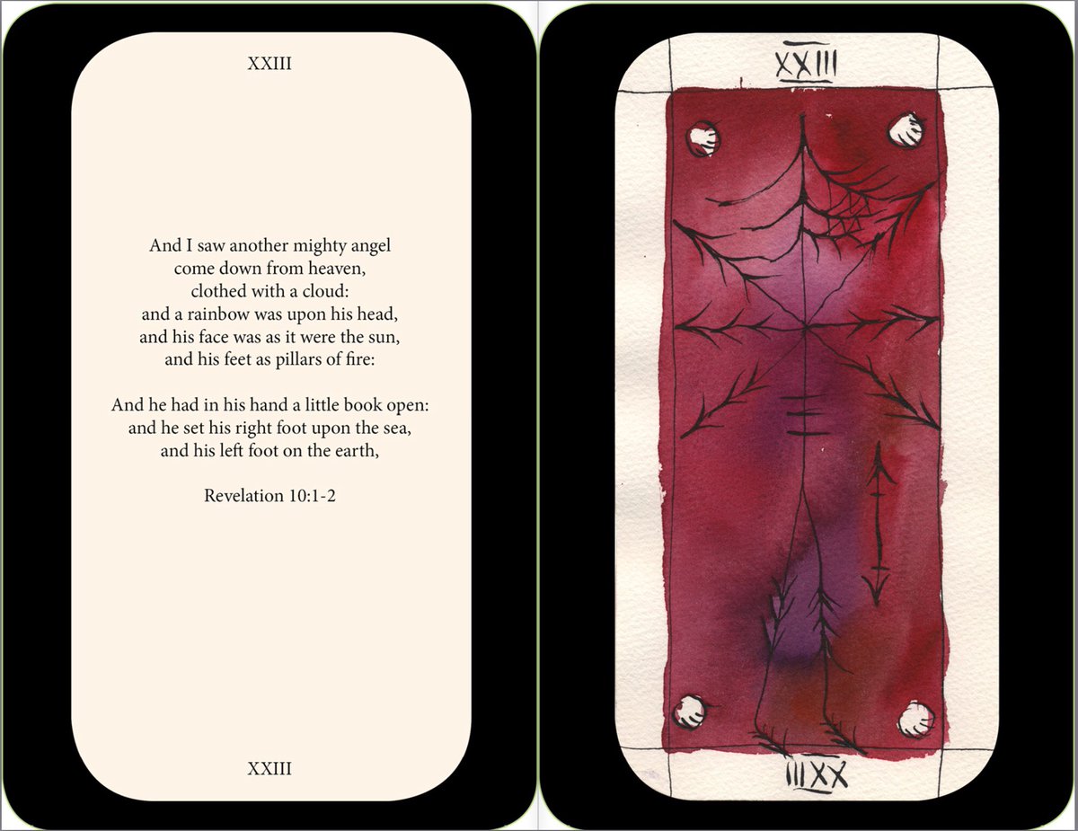 Bartch_sp's tweet photo. My Art Book inspired by #Revelation :Plate 23, KJV Bible &amp; Tableaux Vivants ! Mighty Angel with #littlescroll !

... Little Scroll message to the whole world ,detals in #Daniel , before #7thunders , End!
#EndTimes #Apocalypse 

Tableaux Vivants (book)
https://t.co/sOq2uRBpjM https://t.co/FdyfS0jrEM