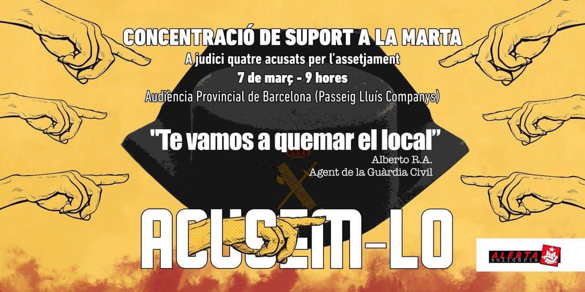 XavierAntich's tweet photo. Aquest dilluns serem al Passeig Lluís Companys al costat de la @Martonaxi. Per dignitat democràtica, perquè no deixarem que l'odi, l’assetjament i la brutalitat policial de l'1O quedin impunes. T'estimem molt i estem amb tu, Marta! https://t.co/LJjycl8qAJ