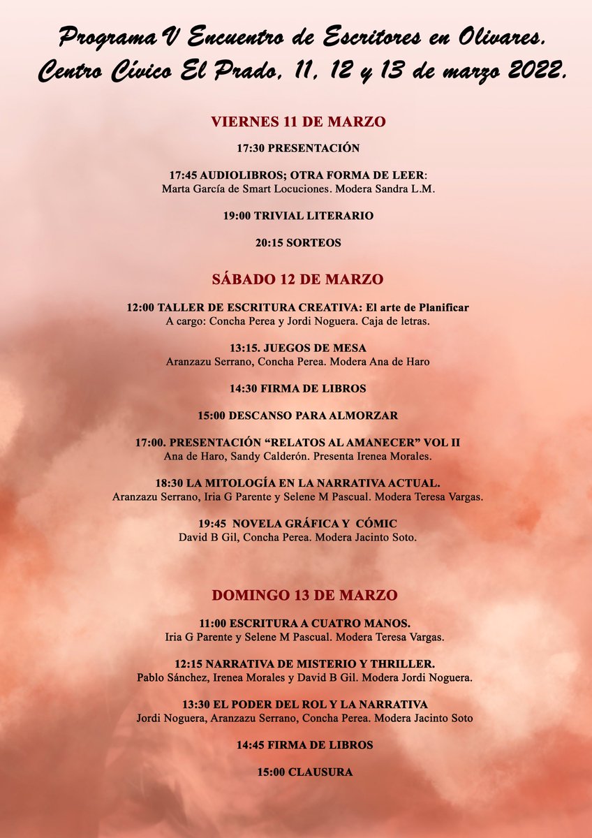 He aquí el PROGRAMA DE EDEO 2022.