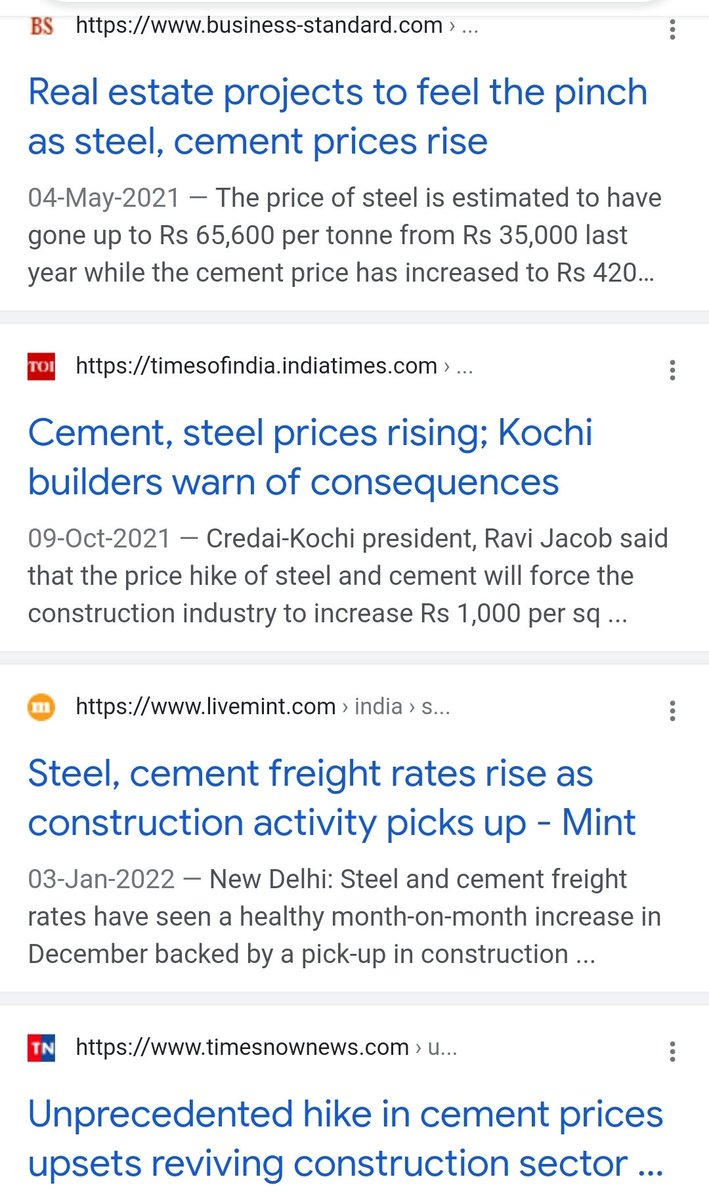 Prakash Bhanushali (@prakashbhanus19) on Twitter photo <a href="/PMOIndia/">PMO India</a> <a href="/nitin_gadkari/">Nitin Gadkari</a> <a href="/CCI_India/">CCI</a> <a href="/MinOfCAIndiaGOI/">Min Corpo Affair GOI</a> Sir would request you to look into the issue of unprecedented hike in prices of #Steel & #Cement when the construction & allied #industries are showing signs of #Revival This looks like more of an Cartel #PRICES ? If this (1) <a href="/PMOIndia/">PMO India</a> <a href="/nitin_gadkari/">Nitin Gadkari</a> <a href="/CCI_India/">CCI</a> <a href="/MinOfCAIndiaGOI/">Min Corpo Affair GOI</a> Sir would request you to look into the issue of unprecedented hike in prices of #Steel & #Cement when the construction & allied #industries are showing signs of #Revival This looks like more of an Cartel #PRICES ? If this (1)