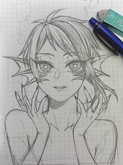 目を宝石みたいにする予定の稚魚ジェ 
