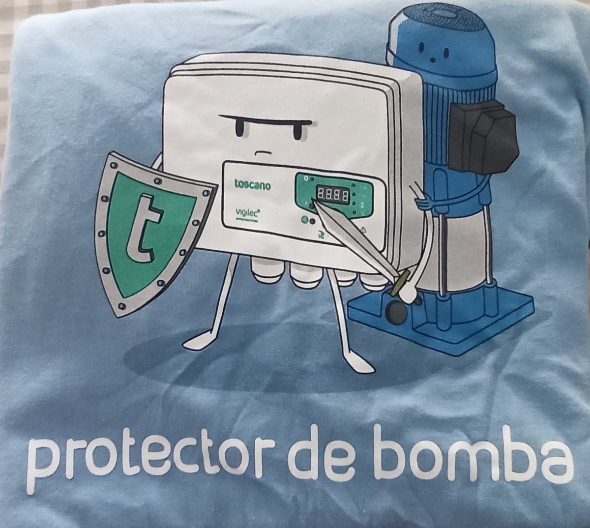 No es sólo una camiseta, es la mejor y más divertida publicidad que <a href="/ToscanoControls/">Toscano</a> puede darle a sus protectores de bombas. Muchas gracias por este gran detalle!