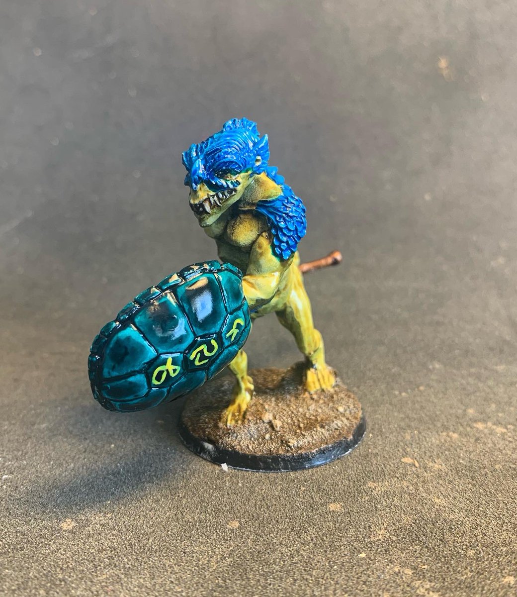 leadpeddler's tweet photo. Some new miniatures finished and by new I meant purchased many years ago! Halflings and sea troll by #blacktreedesigns and a #mutantchronicles heavy machine gun operative. #contrastpaints https://t.co/OnqQgOitbq