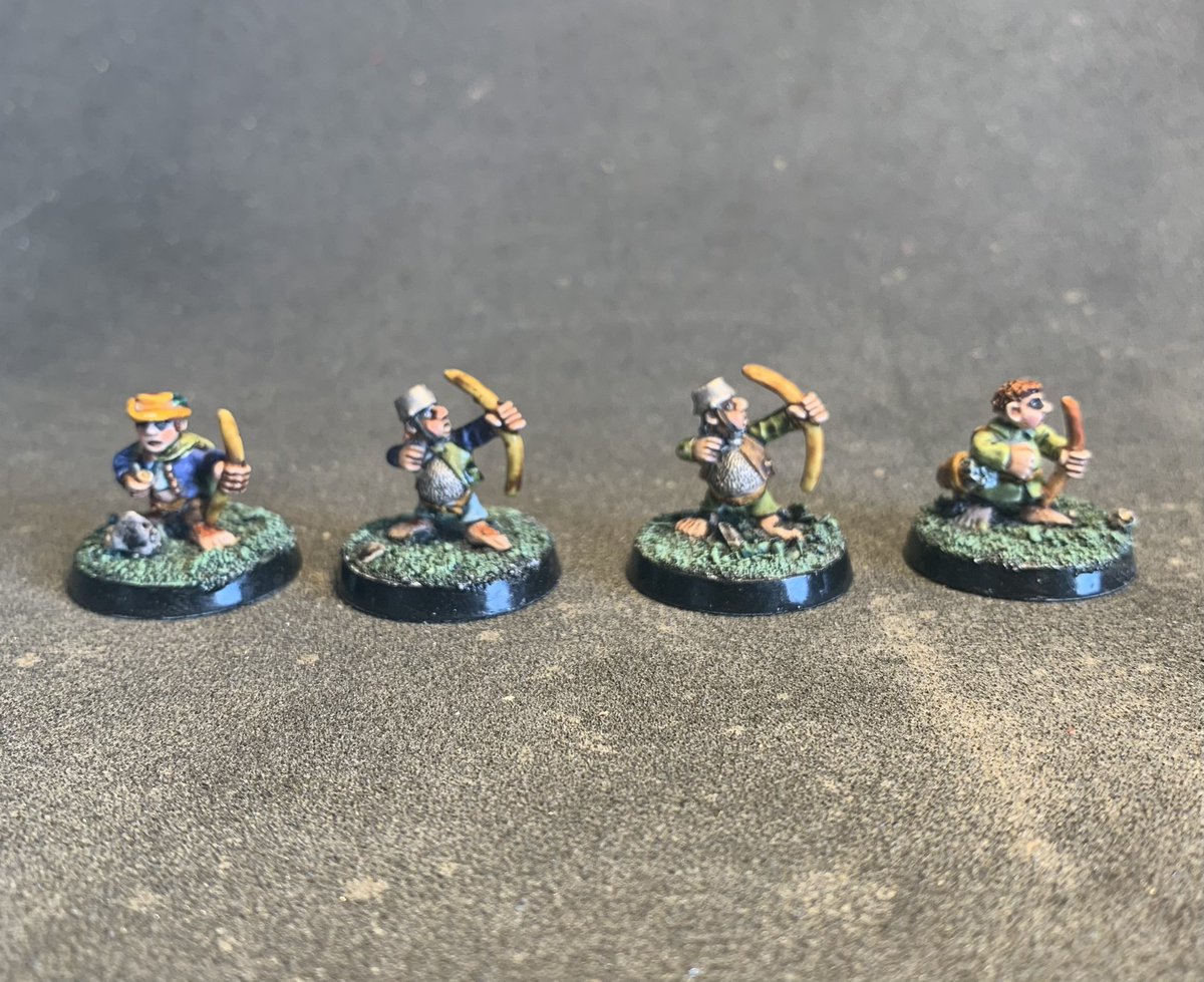 leadpeddler's tweet photo. Some new miniatures finished and by new I meant purchased many years ago! Halflings and sea troll by #blacktreedesigns and a #mutantchronicles heavy machine gun operative. #contrastpaints https://t.co/OnqQgOitbq