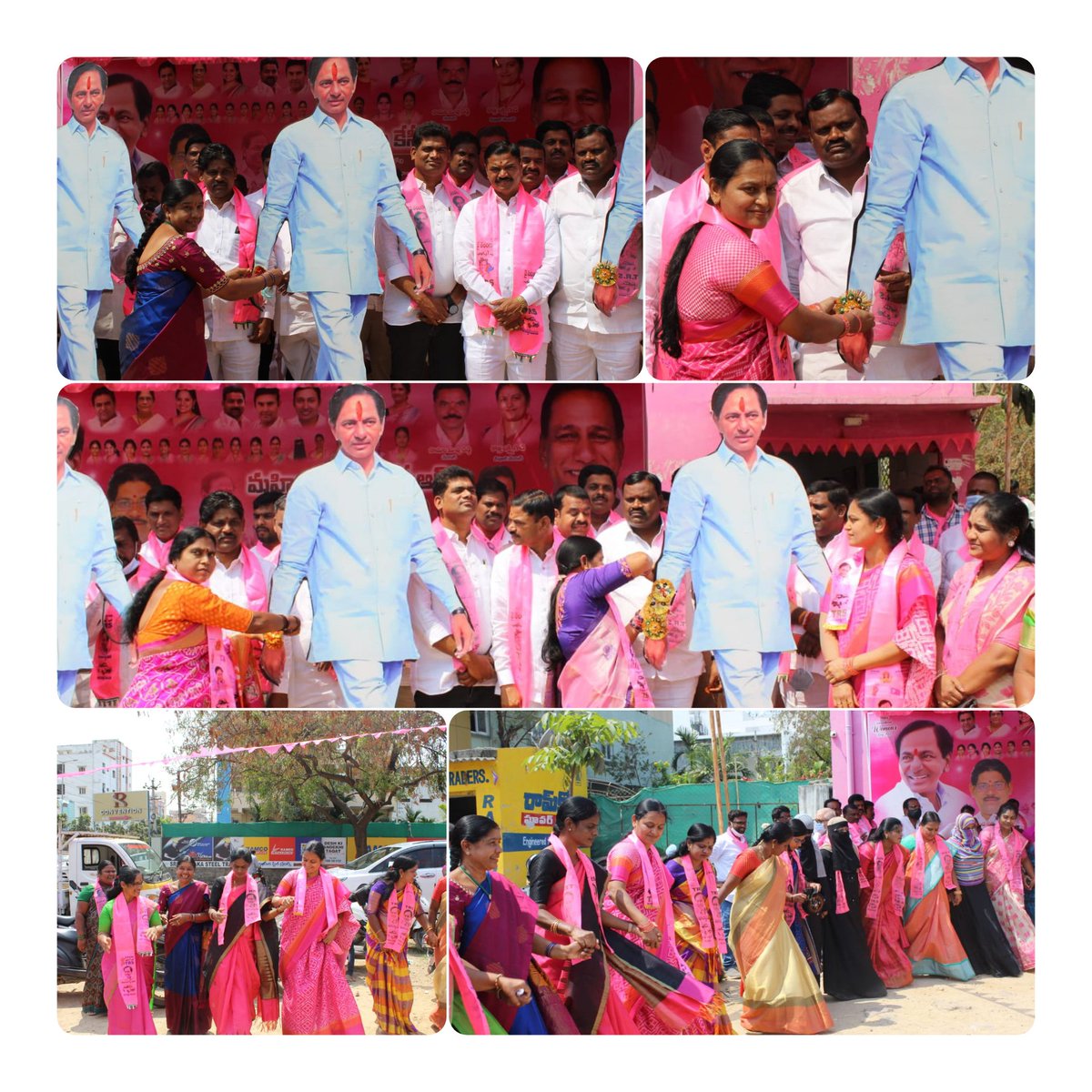 MayorSBR's tweet photo. #MahilaBandhuKCR ,#ThankYouKCR బోడుప్పల్ నగర పాలక సంస్థ యందు మహిళా దినోత్సవ సంబరాలలో భాగంగా TRS పార్టీ కార్యాలయంలో మేయర్ సామల బుచ్చిరెడ్డి గారు మరియు పార్టీ అధ్యక్షుడు మంద సంజీవ రెడ్డి గారి ఆధ్వర్యంలో మేయర్ గారి సతీమణి లలిత గారు మరియు డిప్యూటీ మేయర్ కొత్త లక్ష్మీ రవి గౌడ్  (1/2) https://t.co/QDxkb4KWQi